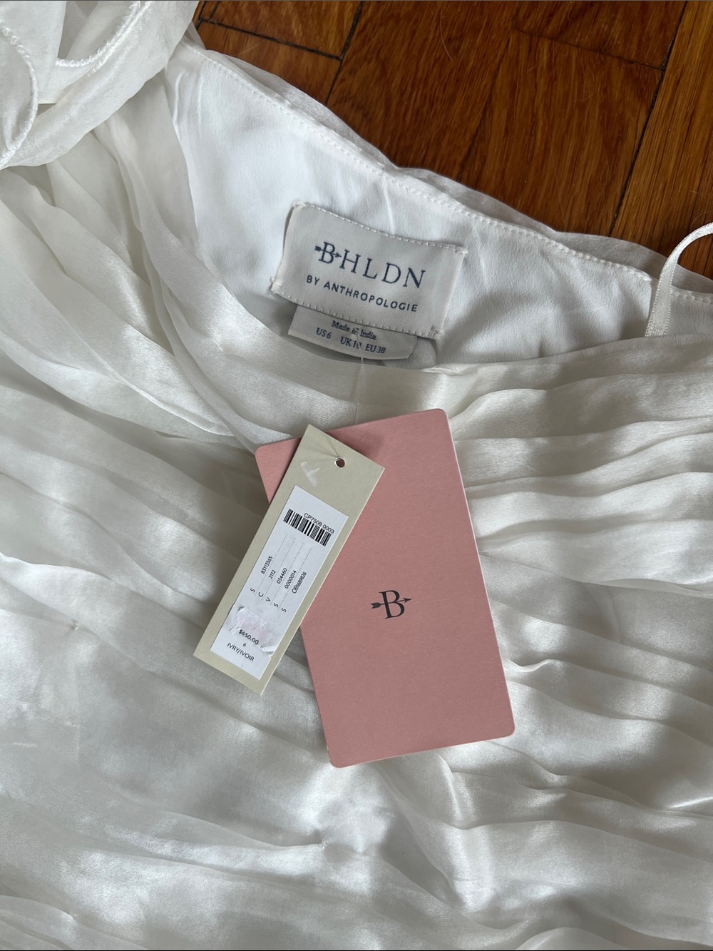 BHLDN by Anthropologie White One-Shoulder Ruffled Cocktail Dress - Picture 10 of 10